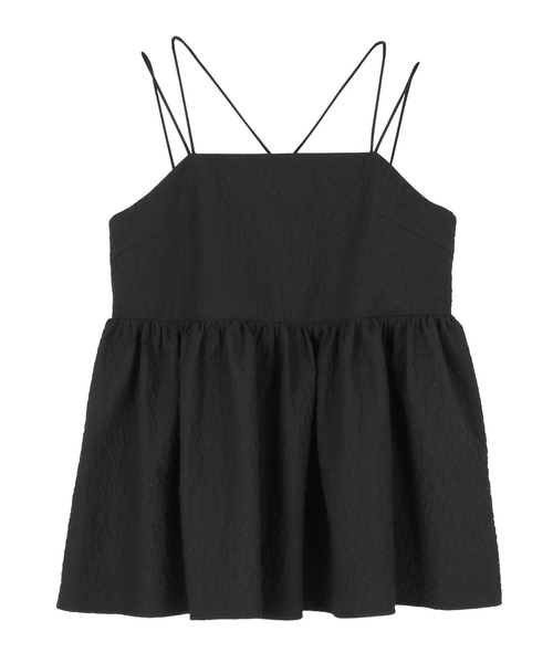 titivate(ティティベイト)の「フラワージャガードキャミソールトップス(キャミソール・レディース・ネイビー/ブラック/アイボリー・M)」の21枚目の写真