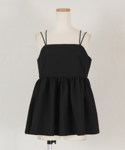 titivate(ティティベイト)の「フラワージャガードキャミソールトップス(キャミソール・レディース・ネイビー/ブラック/アイボリー・M)」の19枚目の写真