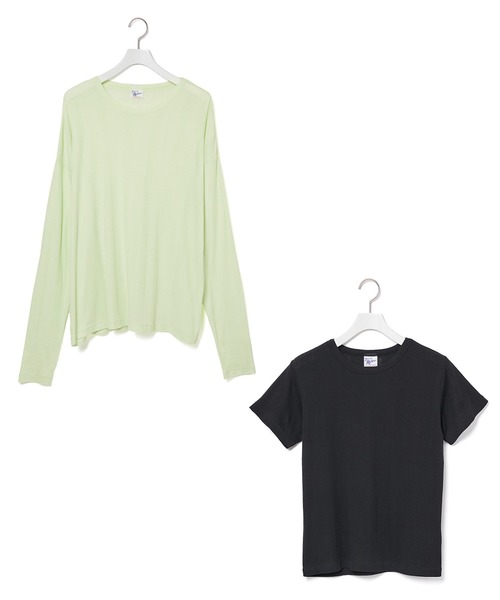 MILLER（ミラー）の「Miller for ADAM ET ROPE' 別注SHEER TEE(2PACK)（Tシャツ/カットソー・レディース・ホワイト/ライトグリーン/ピンク・FREE）」の18枚目の写真