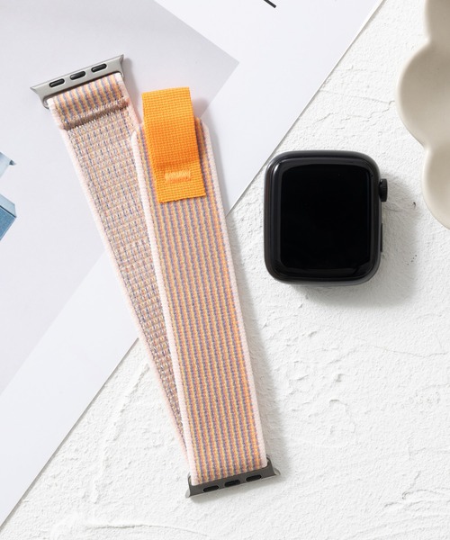 emonique(エモニーク)の「ナイロン製 Apple Watch バンド スマートウォッチバンド【38/40/41/42/44/45/49mm対応】(デジタル腕時計・メンズ・グレー系その他/グレー/オレンジ/オフホワイト/その他1/アーミー/レインボー/チャコールグレー/ライトグレー/その他2/ブラック/グレー系その他3/ワインレッド/ホワイト/グレー系その他2/ダークブルー/マルチ/ネイビー・38/42)」の18枚目の写真