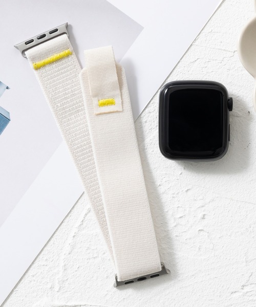 emonique(エモニーク)の「ナイロン製 Apple Watch バンド スマートウォッチバンド【38/40/41/42/44/45/49mm対応】(デジタル腕時計・メンズ・グレー系その他/グレー/オレンジ/オフホワイト/その他1/アーミー/レインボー/チャコールグレー/ライトグレー/その他2/ブラック/グレー系その他3/ワインレッド/ホワイト/グレー系その他2/ダークブルー/マルチ/ネイビー・38/42)」の3枚目の写真