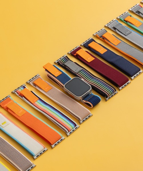 emonique(エモニーク)の「ナイロン製 Apple Watch バンド スマートウォッチバンド【38/40/41/42/44/45/49mm対応】(デジタル腕時計・メンズ・グレー系その他/グレー/オレンジ/オフホワイト/その他1/アーミー/レインボー/チャコールグレー/ライトグレー/その他2/ブラック/グレー系その他3/ワインレッド/ホワイト/グレー系その他2/ダークブルー/マルチ/ネイビー・38/42)」の19枚目の写真