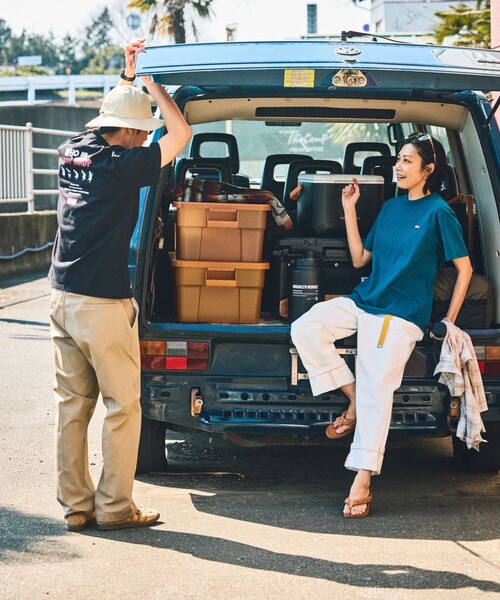 FREAK'S STORE(フリークスストア)の「限定展開 CHUMS×FREAK'S STORE/チャムス 別注 バックプリント クルーネックTシャツ/WHO IS BOOBY BIRD(Tシャツ/カットソー・メンズ・サックスブルー/ブラック/ホワイト/ベージュ・MEDIUM/LARGE/SMALL/X-LARGE)」の15枚目の写真