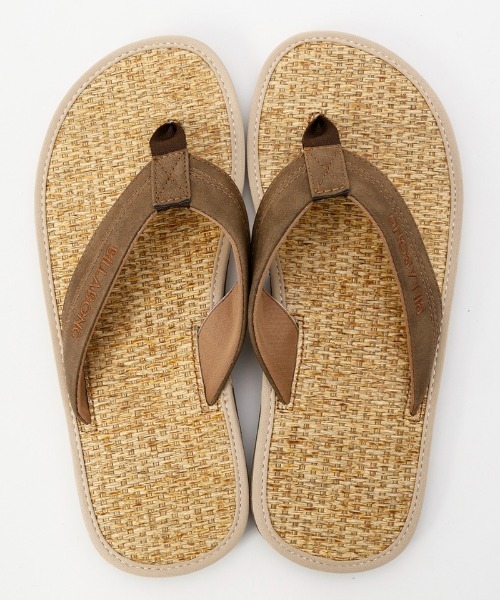 BILLABONG(ビラボン)の「BILLABONG メンズ TATAMI THONGS サンダル 【2024年春夏モデル】/ビラボン畳素材ビーサン(ビーチサンダル)(サンダル・メンズ・ブラウン/ブルー・27cm/26cm)」の4枚目の写真