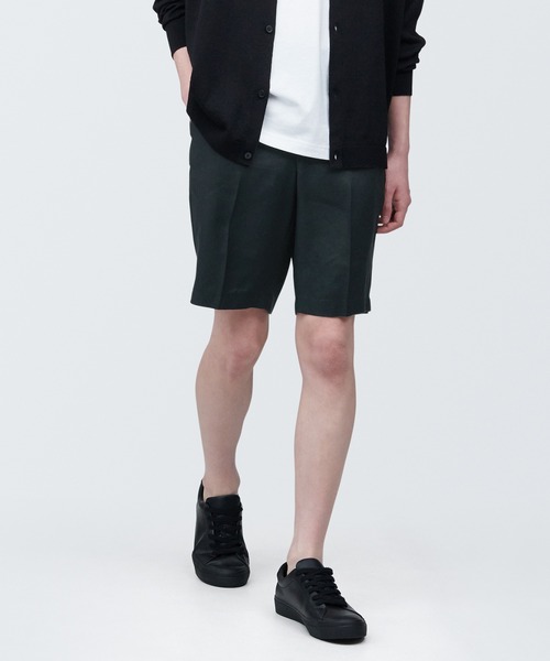 無印良品(ムジルシリョウヒン)の「紳士 ヘンプ混ショートパンツ(その他パンツ・メンズ・ブラック/グレー系1/ライトグリーン・XL/S/M/L)」の2枚目の写真