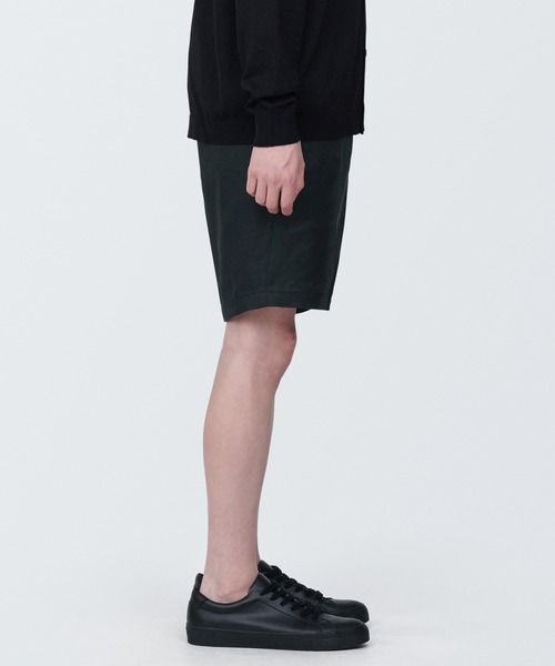 無印良品(ムジルシリョウヒン)の「紳士 ヘンプ混ショートパンツ(その他パンツ・メンズ・ブラック/グレー系1/ライトグリーン・XL/S/M/L)」の5枚目の写真
