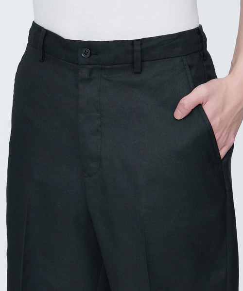 無印良品(ムジルシリョウヒン)の「紳士 ヘンプ混ショートパンツ(その他パンツ・メンズ・ブラック/グレー系1/ライトグリーン・XL/S/M/L)」の7枚目の写真