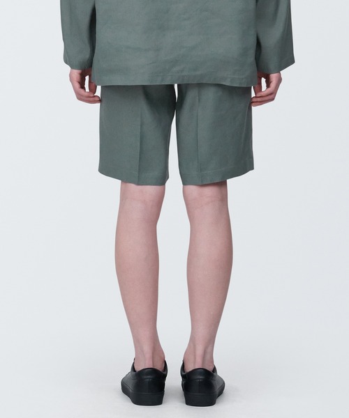 無印良品(ムジルシリョウヒン)の「紳士 ヘンプ混ショートパンツ(その他パンツ・メンズ・ブラック/グレー系1/ライトグリーン・XL/S/M/L)」の15枚目の写真