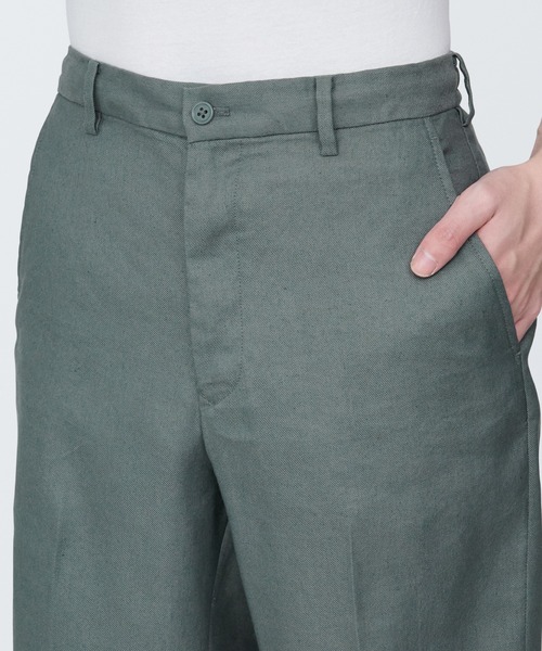 無印良品(ムジルシリョウヒン)の「紳士 ヘンプ混ショートパンツ(その他パンツ・メンズ・ブラック/グレー系1/ライトグリーン・XL/S/M/L)」の16枚目の写真