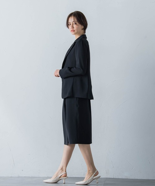 LAUTREAMONT(ロートレアモン)の「ライトダブルクロススカート≪セットアップ対応/洗える≫(スカート・レディース・ブラック/ベージュ・9号/7号/11号)」の15枚目の写真
