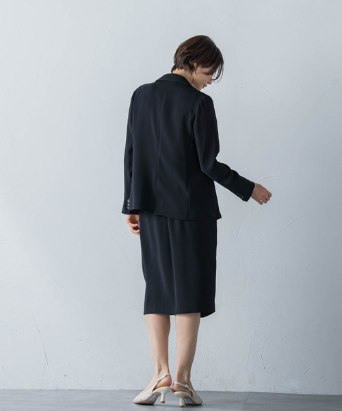 LAUTREAMONT(ロートレアモン)の「ライトダブルクロススカート≪セットアップ対応/洗える≫(スカート・レディース・ブラック/ベージュ・9号/7号/11号)」の14枚目の写真