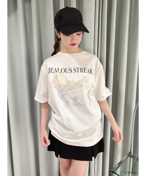 MIIA(ミーア)の「【Disney/ピーター・パン】グラフィックプリントビッグTシャツ(Tシャツ/カットソー・レディース・オフホワイト/ブラック・FREE)」の6枚目の写真