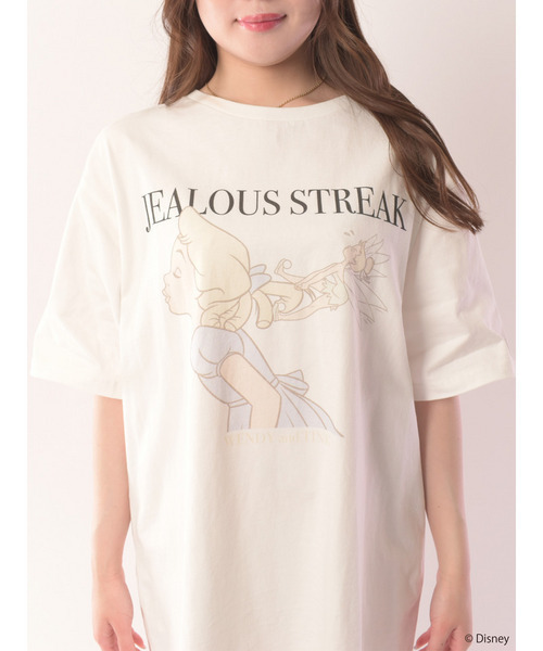 MIIA(ミーア)の「【Disney/ピーター・パン】グラフィックプリントビッグTシャツ(Tシャツ/カットソー・レディース・オフホワイト/ブラック・FREE)」の13枚目の写真