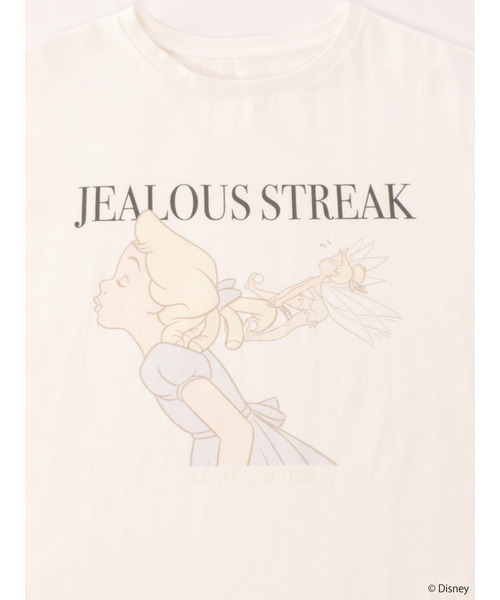 MIIA(ミーア)の「【Disney/ピーター・パン】グラフィックプリントビッグTシャツ(Tシャツ/カットソー・レディース・オフホワイト/ブラック・FREE)」の14枚目の写真