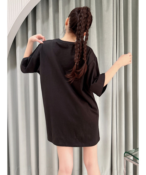 MIIA(ミーア)の「【Disney/ピーター・パン】グラフィックプリントビッグTシャツ(Tシャツ/カットソー・レディース・オフホワイト/ブラック・FREE)」の22枚目の写真