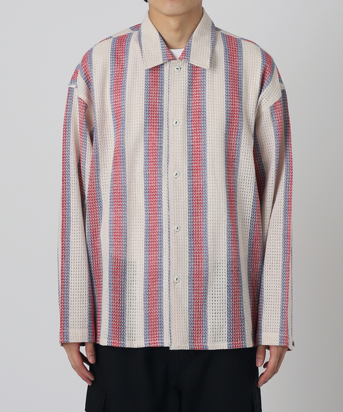 JOURNAL STANDARD relume(ジャーナルスタンダード レリューム)の「INDIA COTTON クロシェアミ レギュラーシャツ(シャツ/ブラウス・メンズ・レッド/グリーン/ブラック・LARGE/MEDIUM)」の17枚目の写真