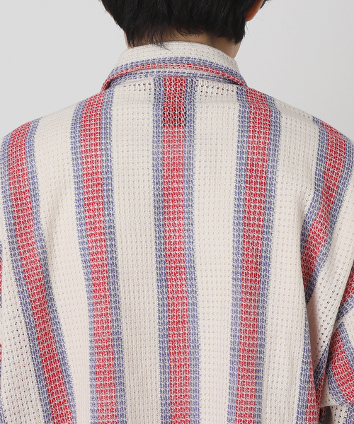 JOURNAL STANDARD relume(ジャーナルスタンダード レリューム)の「INDIA COTTON クロシェアミ レギュラーシャツ(シャツ/ブラウス・メンズ・レッド/グリーン/ブラック・LARGE/MEDIUM)」の14枚目の写真