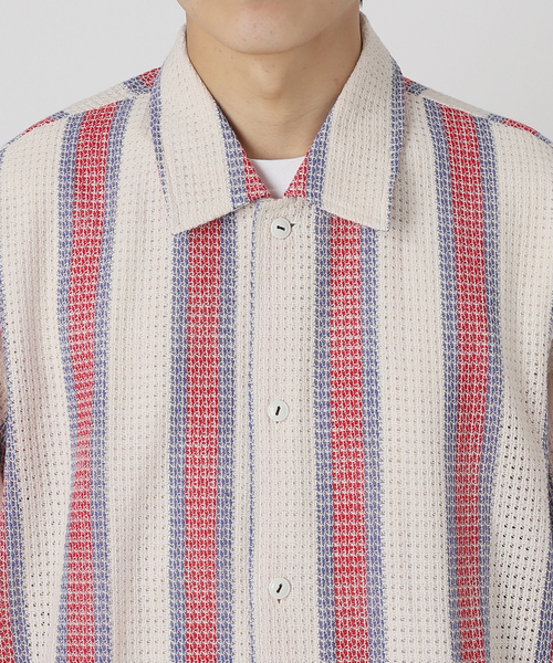 JOURNAL STANDARD relume(ジャーナルスタンダード レリューム)の「INDIA COTTON クロシェアミ レギュラーシャツ(シャツ/ブラウス・メンズ・レッド/グリーン/ブラック・LARGE/MEDIUM)」の13枚目の写真
