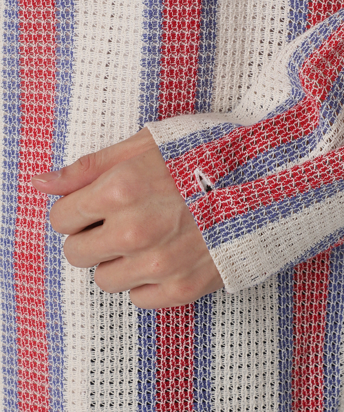 JOURNAL STANDARD relume(ジャーナルスタンダード レリューム)の「INDIA COTTON クロシェアミ レギュラーシャツ(シャツ/ブラウス・メンズ・レッド/グリーン/ブラック・LARGE/MEDIUM)」の8枚目の写真