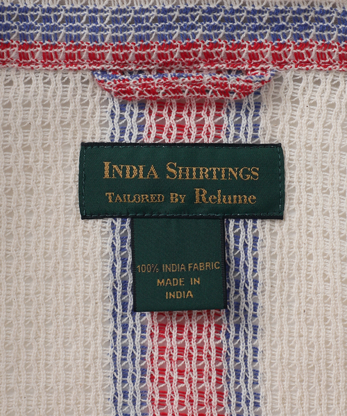 JOURNAL STANDARD relume(ジャーナルスタンダード レリューム)の「INDIA COTTON クロシェアミ レギュラーシャツ(シャツ/ブラウス・メンズ・レッド/グリーン/ブラック・LARGE/MEDIUM)」の4枚目の写真