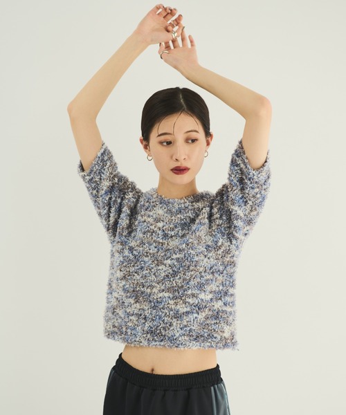 MERLOT(メルロー)の「リボンヤーンカラープルオーバー(Tシャツ/カットソー・レディース・ピンク/ミント/ブルー/アイボリー/その他・FREE)」の13枚目の写真