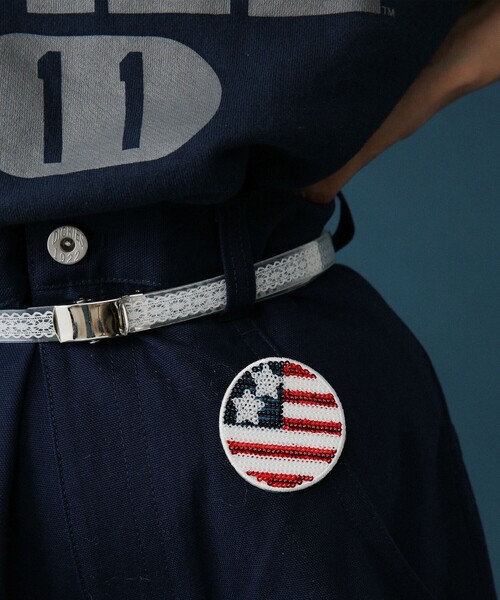 BEAMS BOY（ビームスボーイ）の「SOFT CREAM / PATCH BADGE（ブローチ/コサージュ・レディース・ネイビー/その他/ブラック・ONE SIZE）」の3枚目の写真