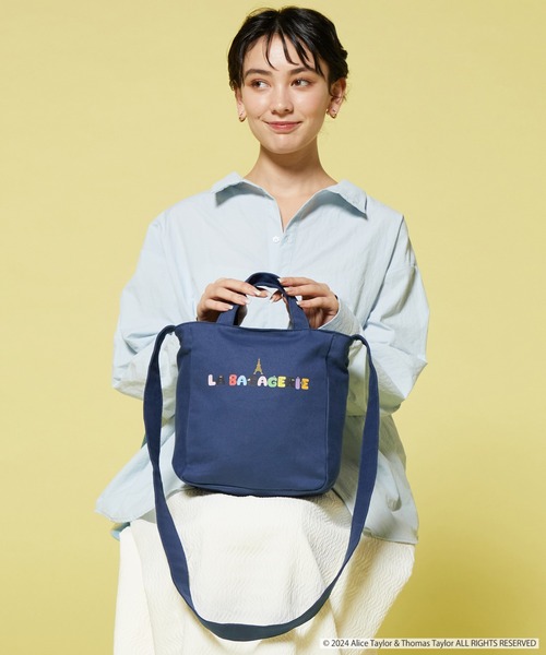 LA BAGAGERIE（ラバガジェリー）の「BARBAPAPA×LA BAGAGERIE   バーバパパコラボ　2WAYバッグ　Ｓ（エコバッグ/サブバッグ・レディース・ネイビー/ナチュラル/ブラック・FREE）」の9枚目の写真