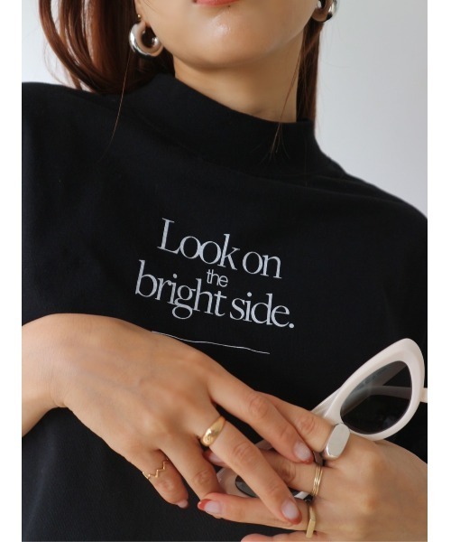 TRUNC（トランクエイティーエイト）の「Mock Neck Logo TEE（Tシャツ/カットソー・レディース・アイボリー/ブラック・FREE）」の12枚目の写真