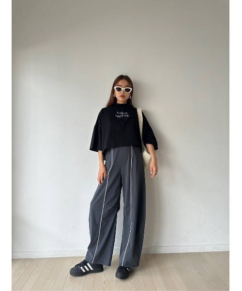 TRUNC（トランクエイティーエイト）の「Mock Neck Logo TEE（Tシャツ/カットソー・レディース・アイボリー/ブラック・FREE）」の20枚目の写真