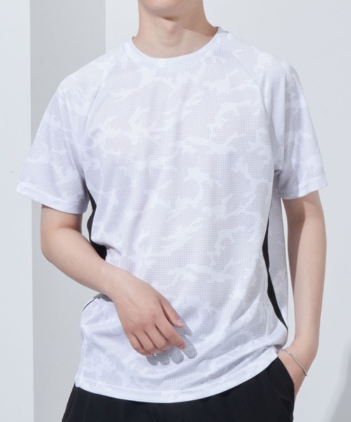 Anchor Smith(アンカー スミス)の「DRY吸水速乾メッシュ デザインアソート半袖Tシャツ(Tシャツ/カットソー・メンズ・ホワイト/レッド系2/イエロー系/ブルー系4/オレンジ系/ネイビー系/ブルー系2/ブルー系/ネイビー系2/ブルー系3/チャコール/ホワイト系3/ホワイト系2/ホワイト系/ホワイト系5/ホワイト系4/ブラック系/ホワイト系6/ブラック系2/ブラック系4/ブラック系3/グレー系2/グレー系/ネイビー/グレー/オレンジ/ブルー・LL/M/L)」の6枚目の写真
