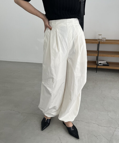 CAPRICIEUX LE'MAGE（カプリシューレマージュ）の「パラシュートパンツ（その他パンツ・レディース・ブラック/ホワイト・38/36）」の4枚目の写真