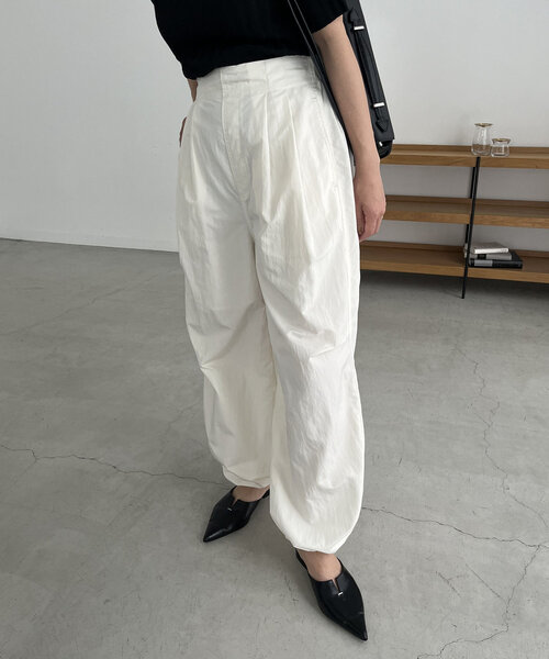 CAPRICIEUX LE'MAGE（カプリシューレマージュ）の「パラシュートパンツ（その他パンツ・レディース・ブラック/ホワイト・38/36）」の7枚目の写真