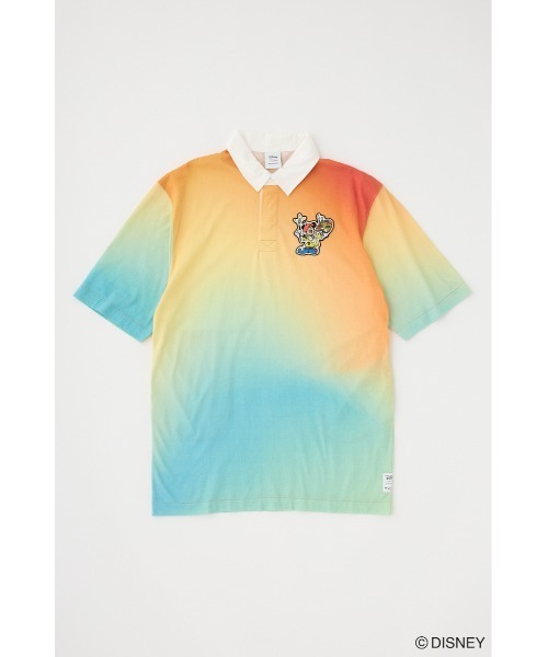Disney SERIES CREATED by MUS（ディズニーシリーズクリエイテッドバイエムユーエス）の「MD GRADATION POLO ワンピース / MICKEY（シャツワンピース・レディース・ピンク/オレンジ・FREE）」の11枚目の写真