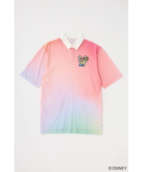 Disney SERIES CREATED by MUS（ディズニーシリーズクリエイテッドバイエムユーエス）の「MD GRADATION POLO ワンピース / MICKEY（シャツワンピース・レディース・ピンク/オレンジ・FREE）」の13枚目の写真