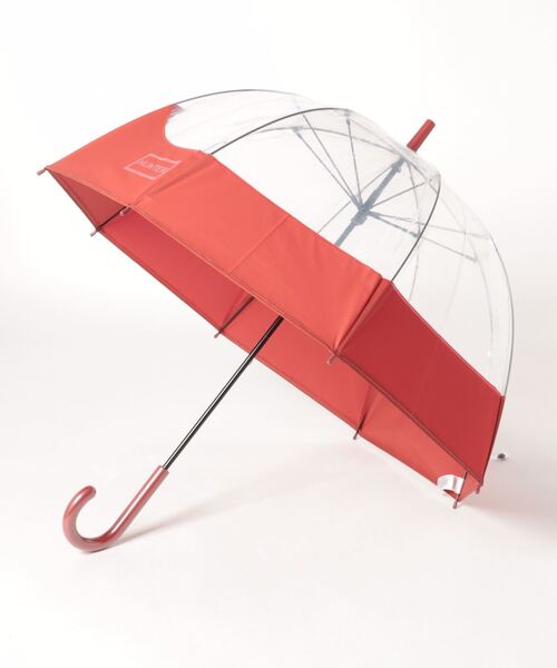 HUNTER（ハンター）の「《HUNTER》TRANSPARENT MOUSTACHE BUBBLE UMBRELLA（長傘・メンズ・イエロー/ネイビー/レッド/ブラック/ダークオリーブ・フリー）」の5枚目の写真