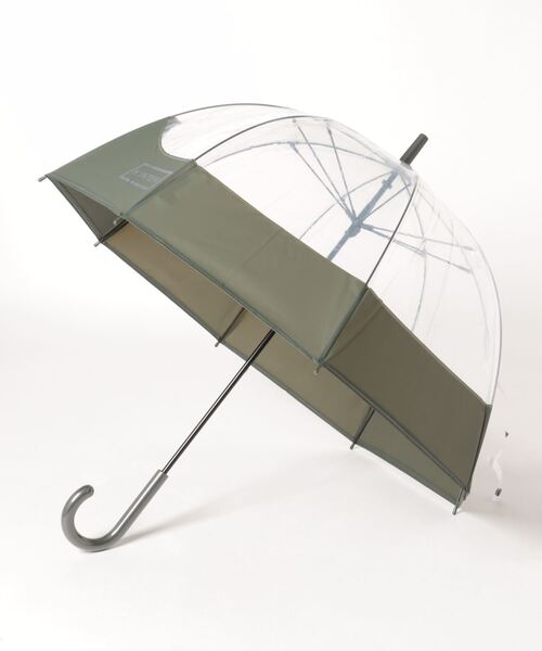 HUNTER（ハンター）の「《HUNTER》TRANSPARENT MOUSTACHE BUBBLE UMBRELLA（長傘・メンズ・イエロー/ネイビー/レッド/ブラック/ダークオリーブ・フリー）」の3枚目の写真