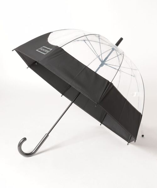 HUNTER（ハンター）の「《HUNTER》TRANSPARENT MOUSTACHE BUBBLE UMBRELLA（長傘・メンズ・イエロー/ネイビー/レッド/ブラック/ダークオリーブ・フリー）」の2枚目の写真