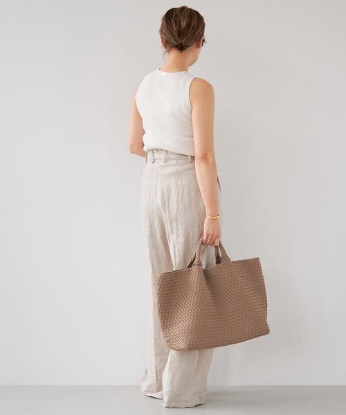 Deuxieme Classe（ドゥーズィエムクラス）の「*OGLINEN タックパンツ（その他パンツ・レディース・アイボリー・34/36/38）」の6枚目の写真