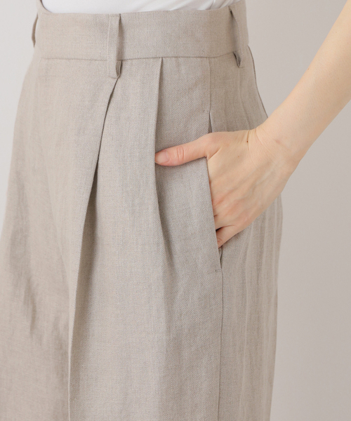 Deuxieme Classe（ドゥーズィエムクラス）の「*OGLINEN タックパンツ（その他パンツ・レディース・アイボリー・34/36/38）」の19枚目の写真