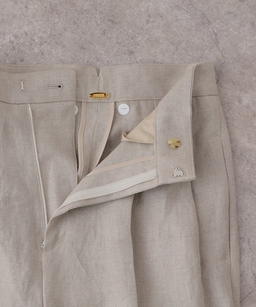 Deuxieme Classe（ドゥーズィエムクラス）の「*OGLINEN タックパンツ（その他パンツ・レディース・アイボリー・34/36/38）」の21枚目の写真
