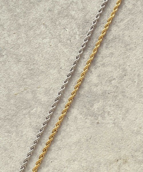 GOLDY（ゴールディ）の「【金属アレルギー軽減】ロープ チェーン ステンレス ネックレス（ネックレス・レディース・シルバー系1/ゴールド系1/シルバー系2/ゴールド系2・FREE）」の7枚目の写真