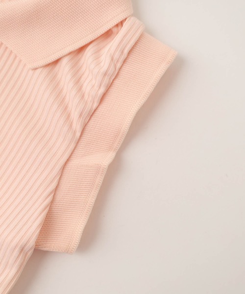 URBAN CHERRY（アーバンチェリー）の「襟付きノースリーブリブトップス（その他トップス・キッズ・ピンク/グリーン・110cm/120cm/130cm/140cm）」の21枚目の写真