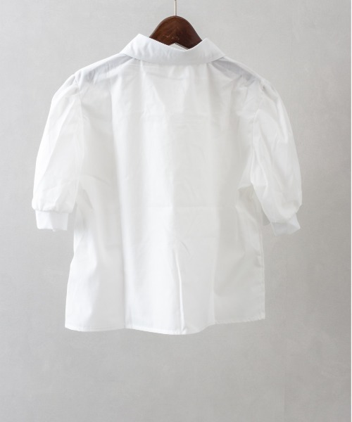 SpRay（スプレイ）の「【2点セット】デニムビスチェ×ボリューム袖半袖ブラウス（シャツ/ブラウス・レディース・ブラック/ブルー・FREE）」の10枚目の写真