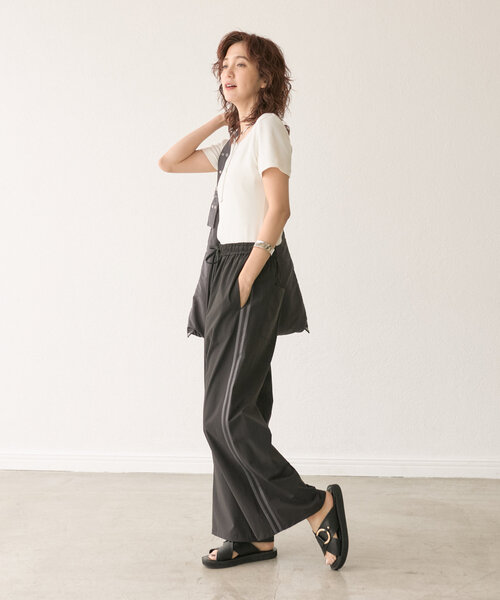 RIVE DROITE(リヴドロワ)の「イージートラックパンツ(その他パンツ・レディース・ブラック/ベージュ・38/36)」の5枚目の写真