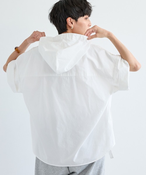 BARNYARDSTORM(バンヤードストーム)の「BARNYARDSTORM / フーディーシャツ(シャツ/ブラウス・レディース・ブルー/ホワイト・FREE)」の17枚目の写真