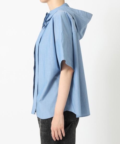 BARNYARDSTORM(バンヤードストーム)の「BARNYARDSTORM / フーディーシャツ(シャツ/ブラウス・レディース・ブルー/ホワイト・FREE)」の13枚目の写真