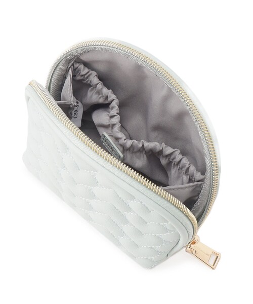 index（インデックス）の「◆ハートキルティングポーチ（ポーチ・レディース・ベビーピンク/グリーン系/オフホワイト・00）」の9枚目の写真