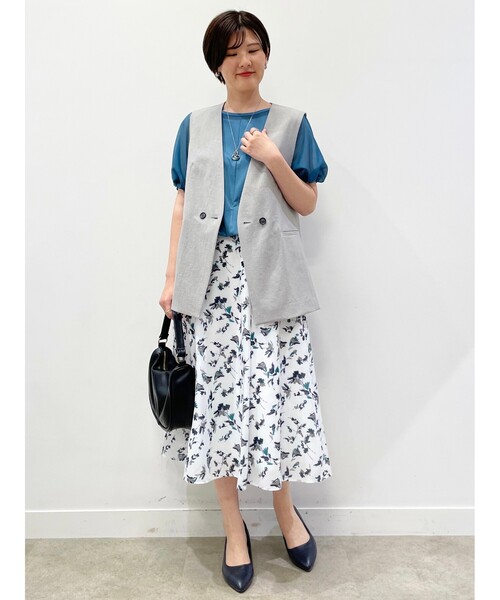 Reflect(リフレクト)の「◆【マシンウォッシュ可】フラワー柄フレアスカート(スカート・レディース・オリーブ系/ホワイト系3/ブラック系・09/11/07/13/05/15 /17)」の15枚目の写真