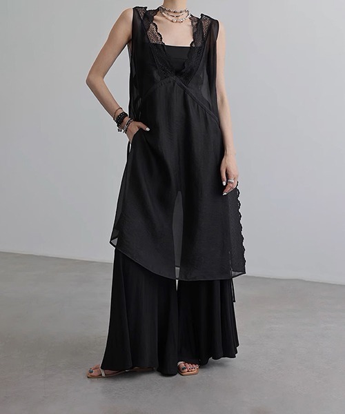 GIVENCHY シアー素材　ノースリーブドレス GIVENCHY シアー素材 ノースリーブドレス