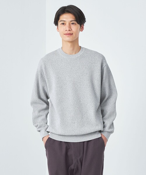 【セール】クリアコットン ミックス カノコ クルーネック ニット -ハンドウォッシャブル-（ニット/セーター）｜green label relaxing（グリーンレーベルリラクシング） 5,280円